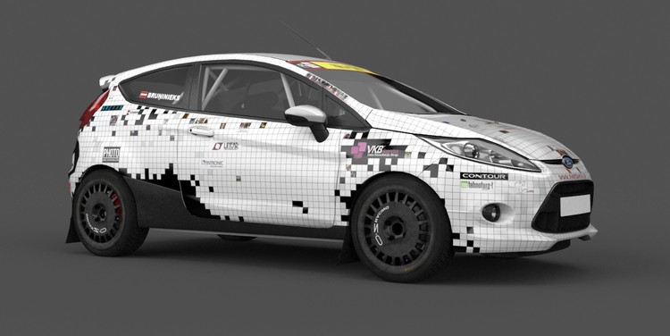ANB autosports komandas jaunā Ford Fiesta R2 automašīna