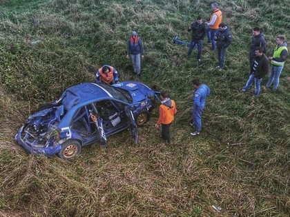 Vorobjovs pēc Lietuvas rallija pirmās dienas trešais; nulles ekipāža iznīcina Subaru (VIDEO)