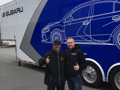 Māris Neikšāns apmeklē Subaru Team Canada un gatavojas ASV rallijam
