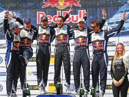 Ožjē Vācijas WRC izcīna 30. uzvaru karjerā; VW ekipāžas aizņem visu pjedestālu