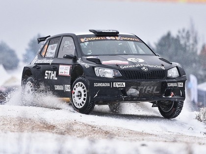 Lietuvas Winter Rally Vorobjovs izstājas, Vanagas un Notkus uzrāda vienādu laiku