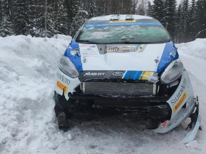 Igaunijas rallija R2 klases čempions WRC debitē ar kūleni (VIDEO)