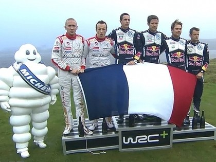 Ožjē WRC sezonu noslēdz ar uzvaru, Tanaks avārē