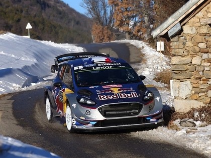 Montekarlo WRC rallija 'Shakedown' posmā pārliecinoši ātrākais Ožjē (FOTO)