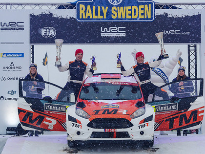No smagas avārijas rallijā 'Latvija' līdz uzvarai Zviedrijas WRC 