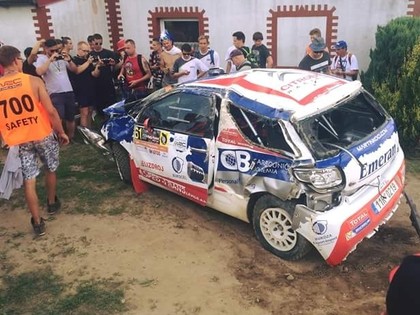 Polijas WRC vadībā Noivils, slovāks treniņā piedzīvo smagu avāriju (VIDEO)