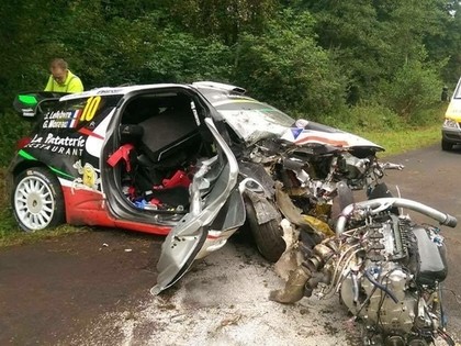 Vācijas WRC rallijā līderis Ožjē, Lefebra stūrmanis pārcietis operāciju (FOTO)