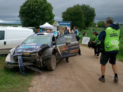 Polijas WRC uzvaru izcīna Noivils, Tanaks riskē un avarē