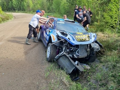 Somijas rallija čempionāta līderis pēc piedzīvotās avārijas izlaidīs Sardīnijas WRC